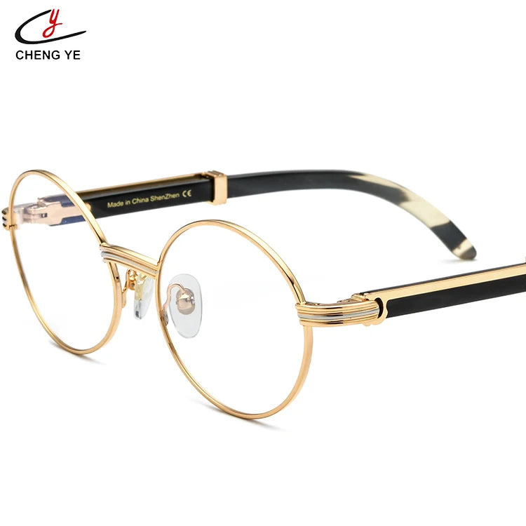 Luxury Optical Eyeglasses Frames High-End Buffalo Horn Metal Elegant and Durable
