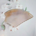 Diy 100% natural Grey Agate pink massage guasha tools facial massage jade guasha Gua sha Grey Agate stone board