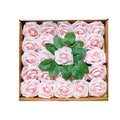 2023 Factory Wholesale 25 Pcs/Pack Wedding Hotel Decoration Artificial PE Foam Rose Flower New Year Glitter Rose Flower