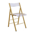 Hotel Furniture Folding Stackable Acrylic Accessories Clear Garden Metal Gold Stainless Steel Wedding Chair