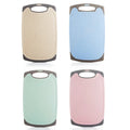 Best Selling Portable Eco-Friendly 4 Colors Double Sided Non-Slip Wheat Straw Kitchen Cutting Board Home