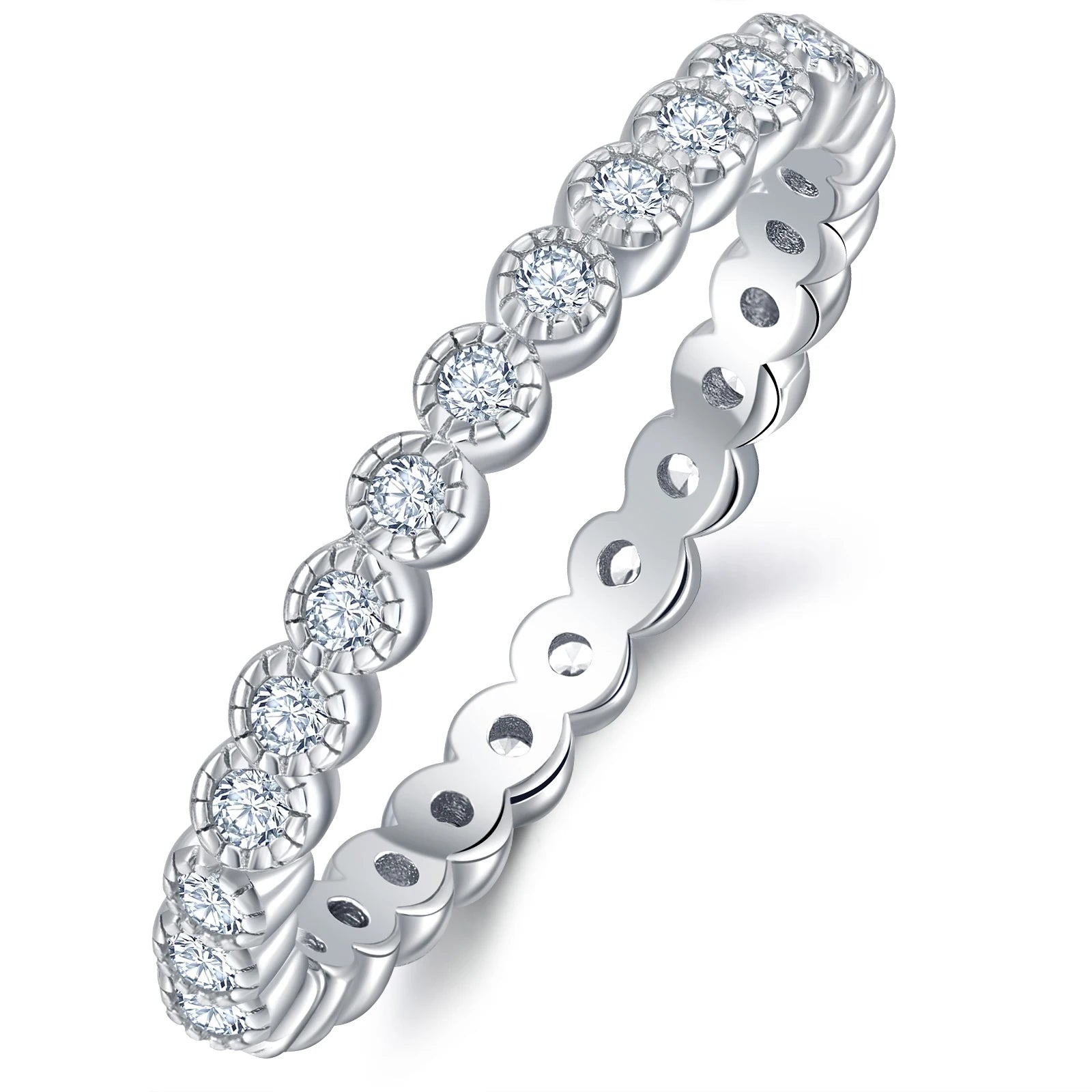Custom Jewelry Wedding Engagement 925 Silver GRA  VVS  Moissanite Ring Women