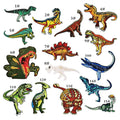Wholesale Custom Iron on Embroidery Jurassic Era Dinosaur Patches for Cloth