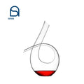Luxury Fashion U Shape Wine Glasses Decanter Lead Free Clear Crystal Wine Glass Wine Decanter Set