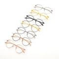 U-Top  Pure Hand-made Titanium Glasses Frame Men Vintage Round Eyewear Optical Frames