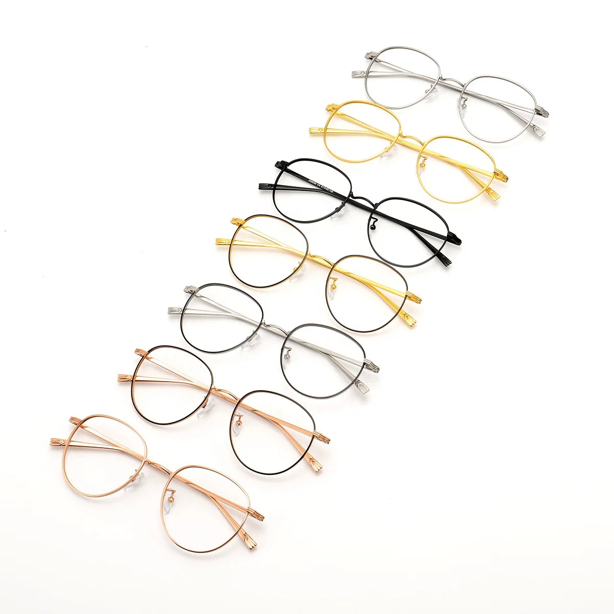 U-Top  Pure Hand-made Titanium Glasses Frame Men Vintage Round Eyewear Optical Frames