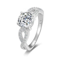 925 Sterling Silver Bridal Ring Sets Round CZ Engagement Rings Promise Rings for Her Wedding Bands for Women