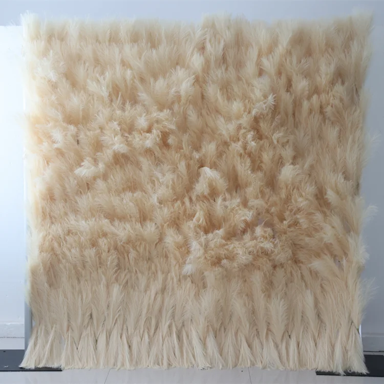 New Style N-0156 Wedding Decoration Faux Pampas Grass Artificial Silk Backdrop Wall