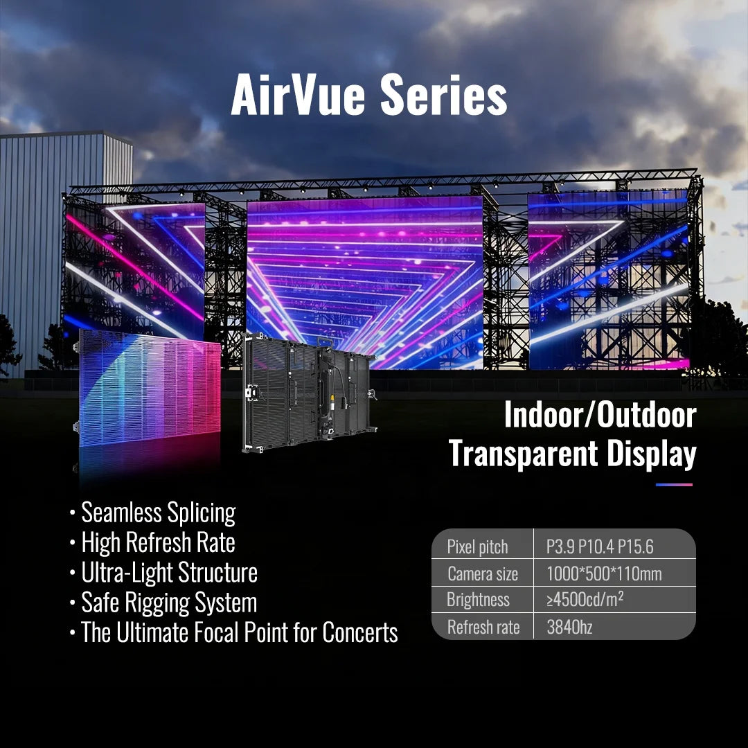 RAYBO High Brightness Indoor Outdoor Transparent Led Display Panel Advertising Displays for Glass Window Invisible Video Screen