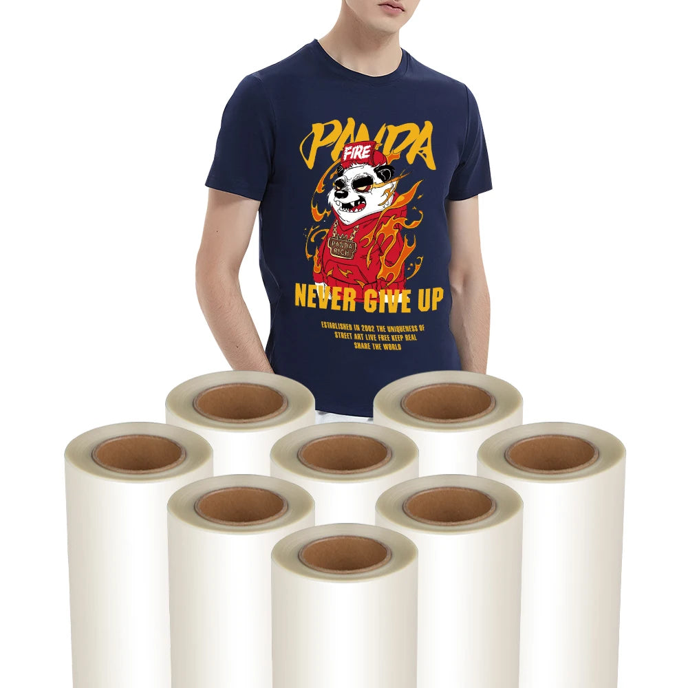 DTF Film Roll 60cm 30cm 33cm Transfer Film Printing Hot Peel Film Single Sided Easy to Peel DTF Printing Paper 24 Inch