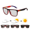 Classic square Photochromic Sunglasses Polarized Sport Sun Glasses Custom logo