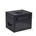 Portable LP Album Record Storage Box Vintage Vinyl Record Case Durable Carrying Case for Records