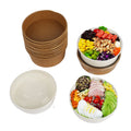 Compostable Biodegradable Salad Paper Bowl Eco-friendly Soup Bowl With Lid
