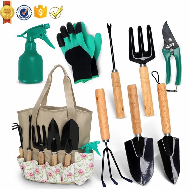 GT01B Agricultural Gardening Tool Kit Garden Hand Tool Set Grass Rake Garden Tool Set