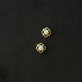 Trendy Design Sterling Silver Gold Plated Women Designer Opal Stone Earrings