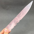 Diy Hot sale natural carved crystal folk crafts healing quartz crystal knife