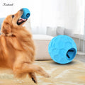 Wholesale Natural Rubber Dog Toy Durable Teeth Cleaning Chew With Hole Sustainable Balls for Playful Usage