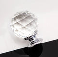 Modern 50mm Large Crystal Knob Zinc Alloy Hardware for Door Furniture Wardrobe Drawer Dresser Cabinet in Living Room Kitchen