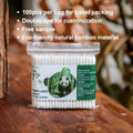 High Quality Medical Disposable Multi-Purpose Bamboo Stick Cotton Two Head Ear Buds 7.5cm 100 Pieces Baby Use Multifunctional