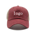 Wholesale Vintage Denim Sports Baseball Caps Hats Unisex Washed Cotton Adjustable Gorras Custom Embroidery logo Trucker Cap Hat