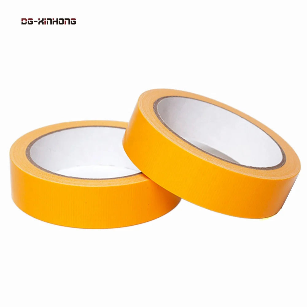 2- Heavy Duty Lemon Yellow Exhibition Wedding Carpet Edge Binding Warning Fixing Repairing Duck Cloth Duct Rubber Adhesive Tape