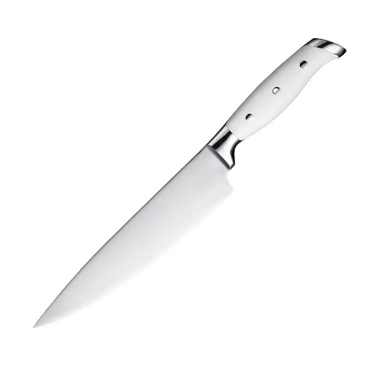 8 Inch 5cr15 Stainless Steel Kitchen Chef Knife Set with Pakka Wood Handle Ambidextrous High-Polish Finish