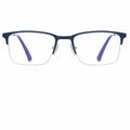 95899 Semi-Rimless  Anti Blue Light Computer Optical Glasses Can Be  Customised Metal Men Eyeglasses Frames