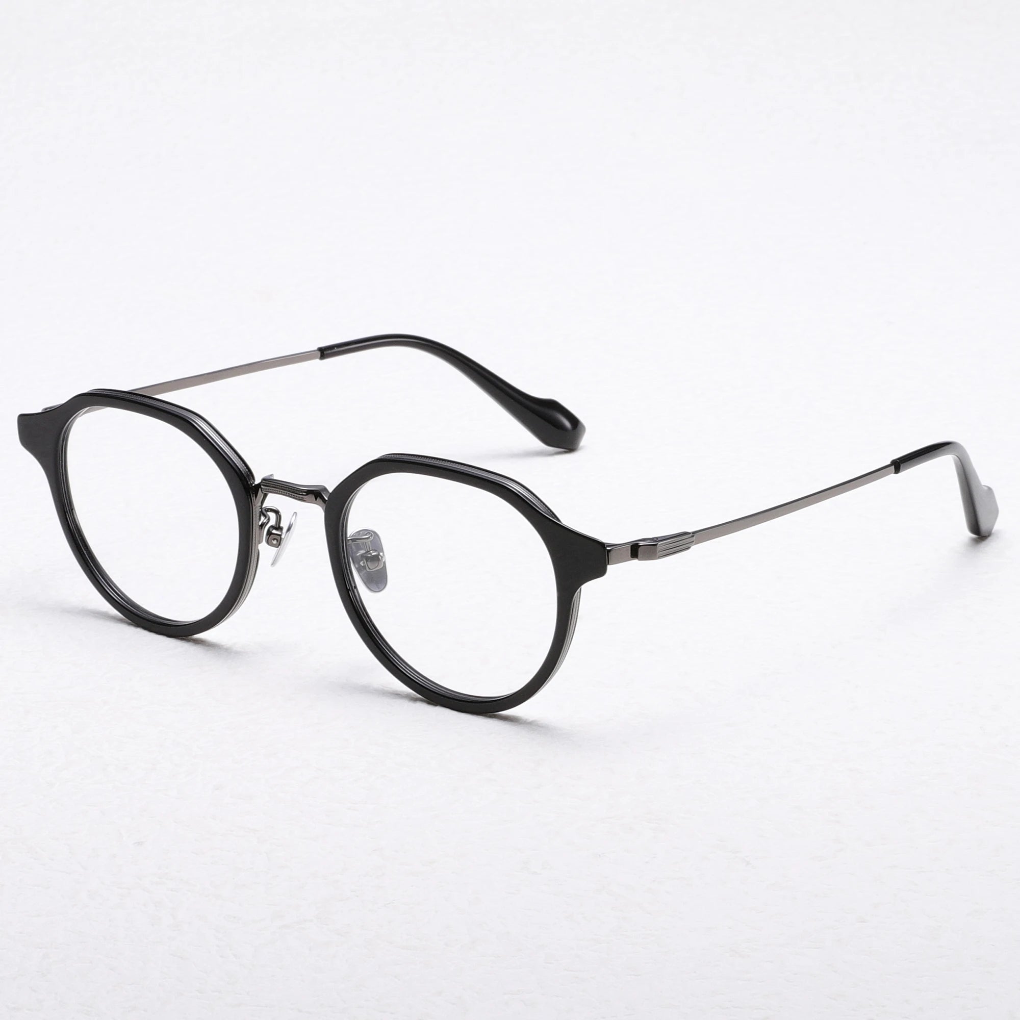 Benyi Italian Design Titanium Eyeglasses Designer Optical Prescription Glasses Trendy Men Round Eyewear Frame