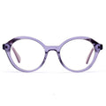 European Design Vintage Round Lamination Acetate Full-Rim Durable Reading Glasses Frames for Unisex Daily Wear