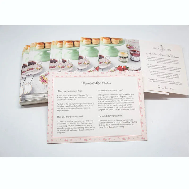 Factory Custom Print Greeting Card Thick Cardboard Art Paper Fancy Paper in Various Sizes Printed Postcard