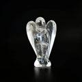 Huiying Wholesale 1.5 Inch Natural Small Crystal Clear Quartz Angel Gemstone Carving Crafts