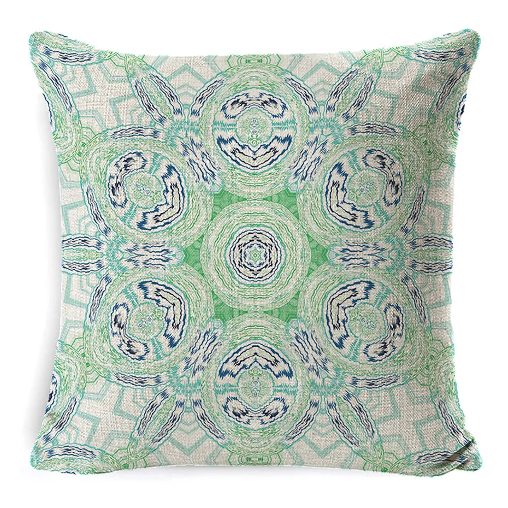 Abstract Style Throw Pillow Case Cushion Cover Symmetric Design 100% Polyester Customizable for Home Hotel Decor Farmhouse
