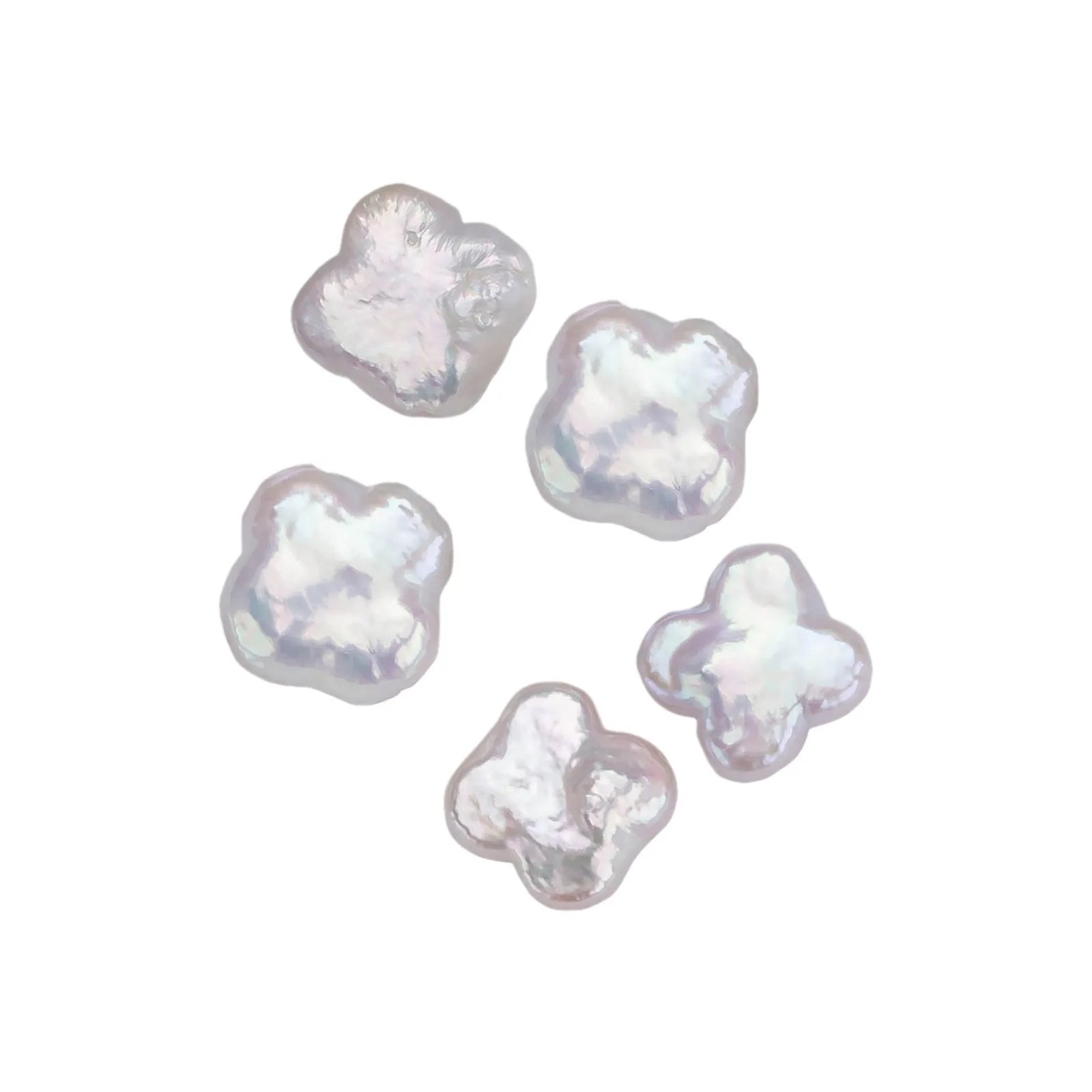 Wholesale Loose Freshwater Four-Leaf Clover Baroque Pearls Natural Fresh Water Pearl for Making Pendant