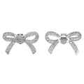 Removable Metal Accessories Buckles for Ladies Shoes Bow Shape Crystal Rhinestone Shoes Clip Accessories Wholesale