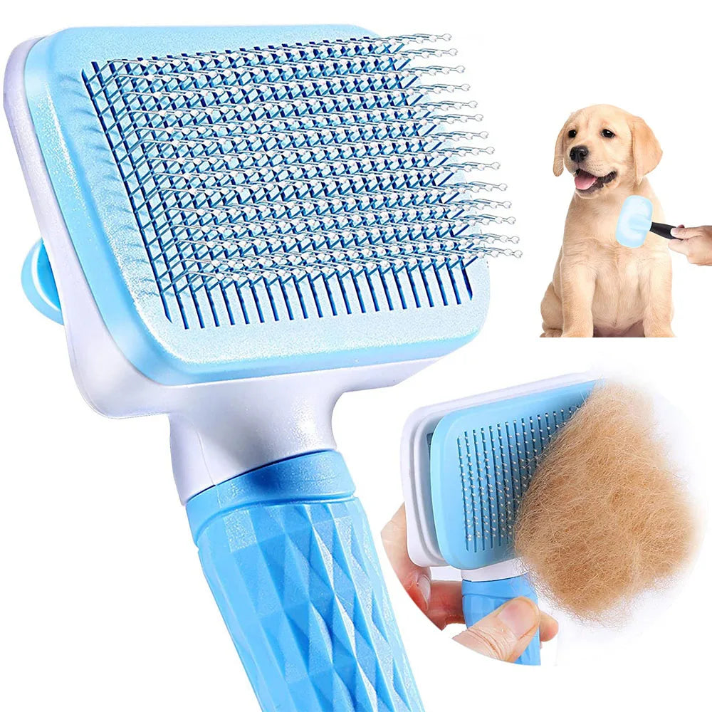 Small Stainless Steel Comb for Grooming Long Hair Dogs & Cats Cleaning Brush Tool