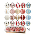 8cm Multi-color Christmas Tree Decoration Ornaments Christmas Thread Foam Christmas Balls