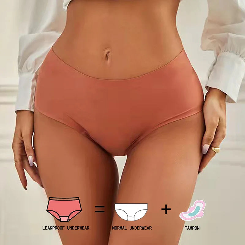Hot Sales Reusable Seamless 4 Layers Period Underwear Period Thong Culottess Menstruel Leakproof Thong Menstrual Panties