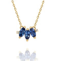 Fashion Jewelry Necklace Colors CZ Sterling Silver 925 Sapphire CZ Chain Pendant Necklace for Women