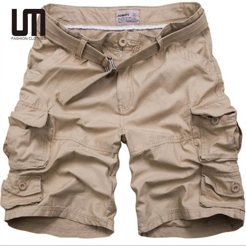 Liu Ming Clearance Sales Hot Products Men s Casual Camouflage Loose Multi Pocket Cotton Cargo Shorts