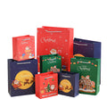 Customized Christmas Paper Bags for New Year Christmas Bags Paper With Window and Handle Stock