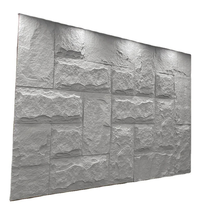 PU Faux Artificial Stone Mushroom Pu Soft Stone Slab Made of Polyurethane Easy to Transport Easy to Construct Designer