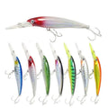 ZHUO RUN Fishing Bait 72g 160mm Deep Diving Pesca Long Lip Fishing Lures 3D Eyes Minnow Lure for Trolling Lures Baits MegaBDM
