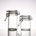 Ru Star Popular Food Grade Round Swing Top Glass Bean Mousse Peanut Food Storage Jar With Clip Clamp Lid