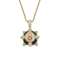 CN212  Brass Zircon Pendant Iced Out Cubic Zircon Necklace Hip Hop Gift Jewelry Bling Bling