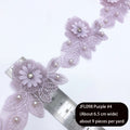 JFL098 Fine Polyester Silk Mesh Embroidery Lace Hand Lace Women's and Children's Dress Home Textile Curtain Accessories