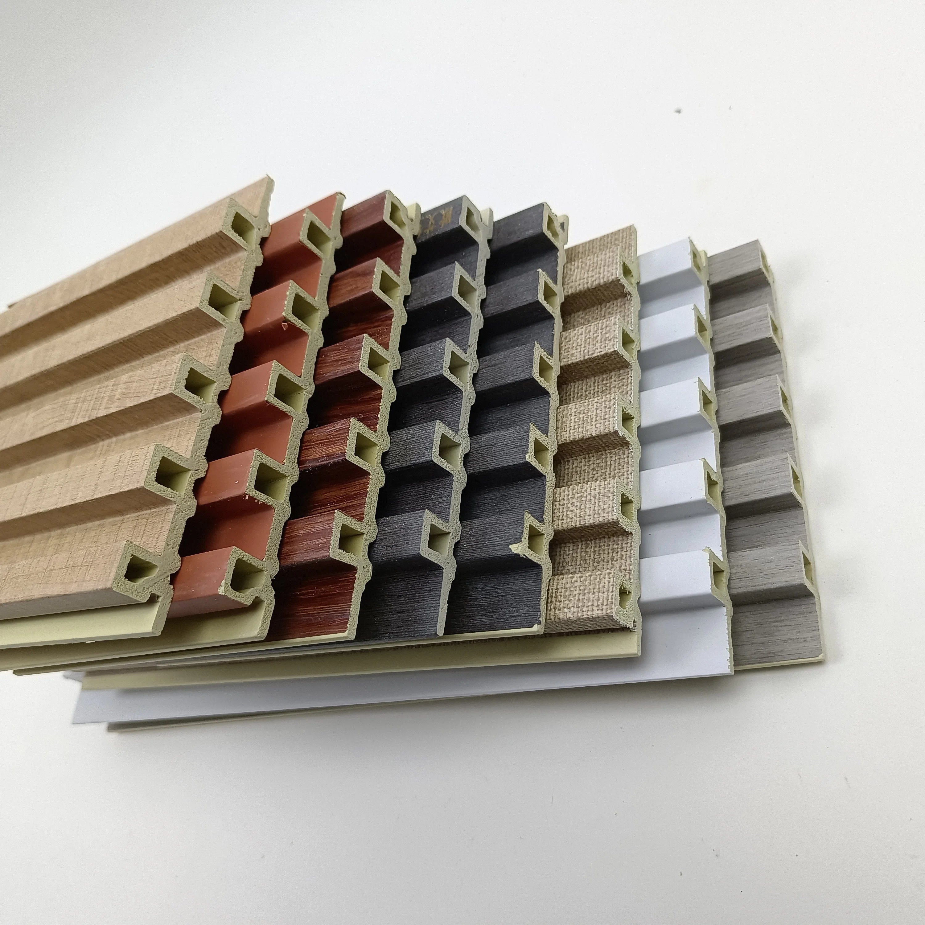 Durable WPC Waterproof Wall Panel-Fire Retardant & Moisture-Proof Plastic Cladding for Commercial Interior Walls Easy