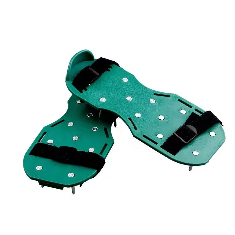 Heavy Duty Lawn Aerator Shoes Sandals Stainless Spikes Garden Yard Grass Aerating Tool for Patio Golf Course
