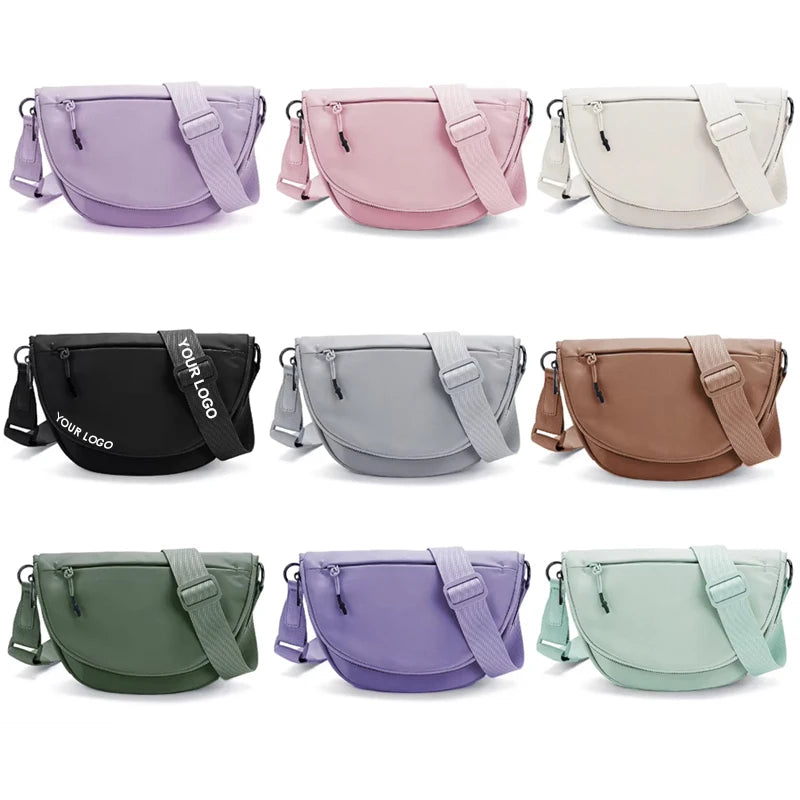 Outdoor Sports Sling Chest Bag Cellphone Holder Custom Crossbody Bags With Logo