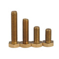 Hex Head Screws Bolts Brass Fully Threaded Metric M8 M10 M12 Hex Bolt DIN 933