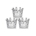 Cheapest Price  Candle Holder Mini Crown Glass Candlestick Tealight Holder Desktop Decoration for Home Bar
